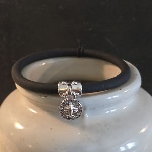 Elegant Black and Silver Women's Bracelet By MARC Jacobs